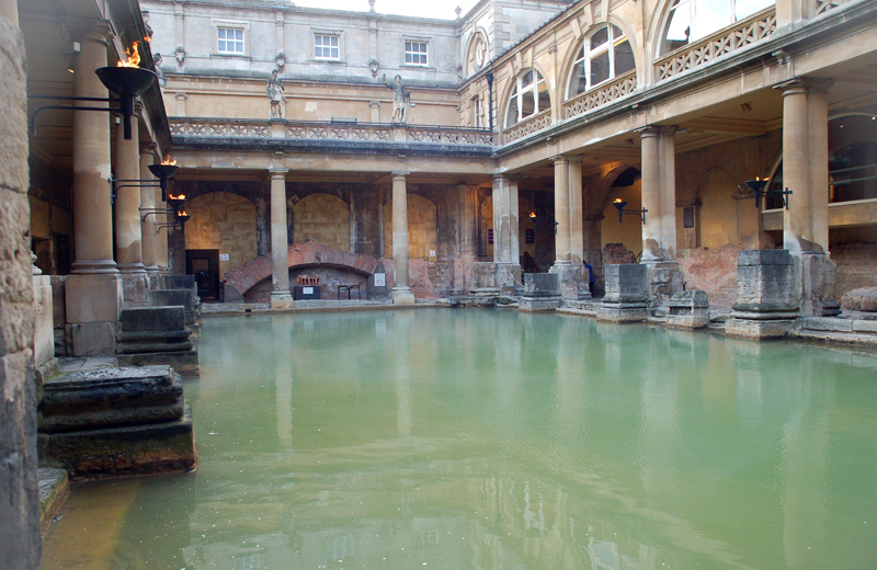 Bath Two Thousand Years Of English History The Montrealer   DSC 1217 Roman Bath Flames 