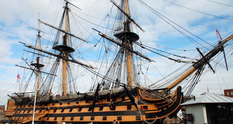 Visitors at The Historic Dockyard can board the HMS Victory