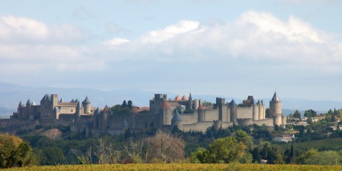 The picture perfect western and southern fronts of Carcassonne