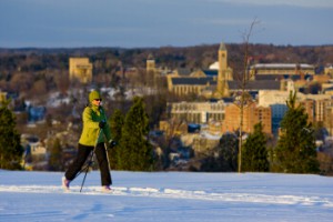 Cross-country skiing just outside Ithaca, NY