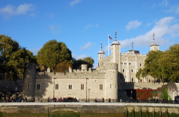 The Tower of London – notice the identification of Traitor’s Gate on the river wall