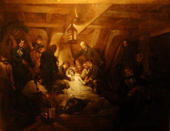 The Death of Nelson, oil painting by Arthur William Devis