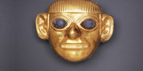 Ornament in the Shape of a Human Head, Peru (100-800 A.D.)