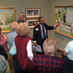 Norman Rockwell model Wray Gunn gives a tour to visitors at Norman Rockwell Museum Photo: Jeremy Clowe © Norman Rockwell Museum