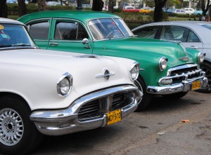 Vintage cars like these Olds and Chevy are common Photo: Matthew Elder