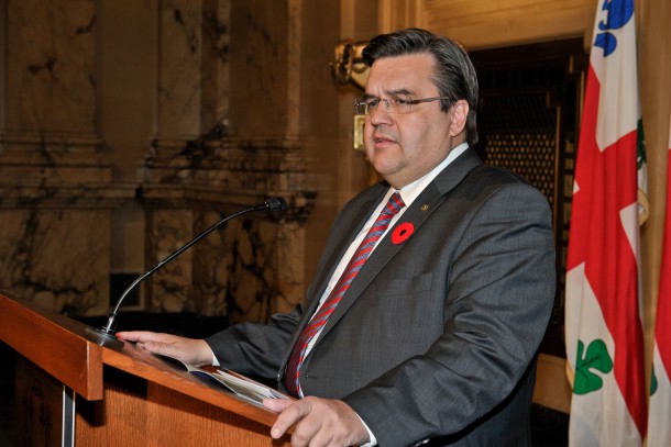 Newly elected Montrealer Mayor Denis Coderre