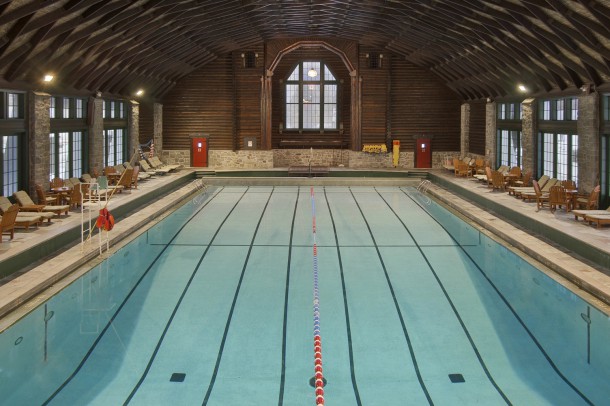 Fairmount Le Château Montebello has the largest hotel indoor pool in Canada 