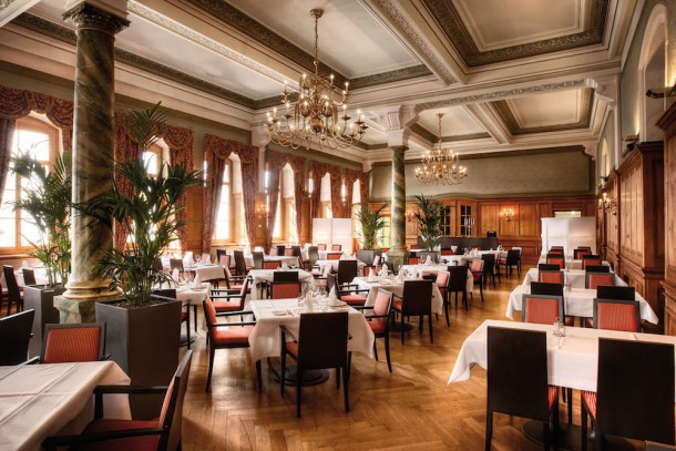 Queen Victoria Restaurant in the historic Pilatus Kulm Mountain Hotel Kulm Mounain Hotel