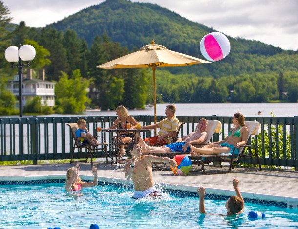 In the summer, High Peaks has two popular outdoor pools
