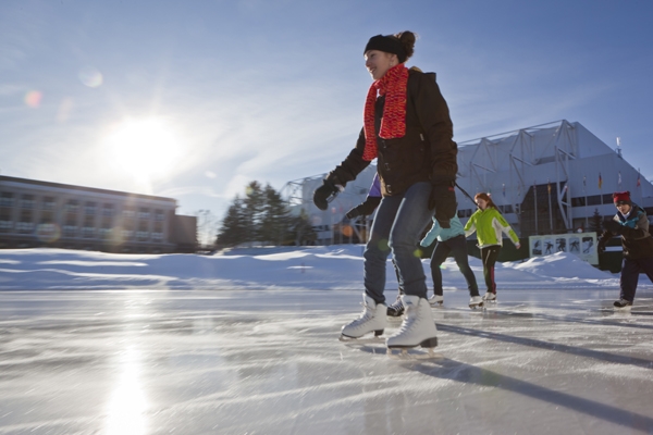The Olympic skating oval is open from early December