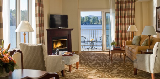 A romantic getaway in a waterfront room or suite