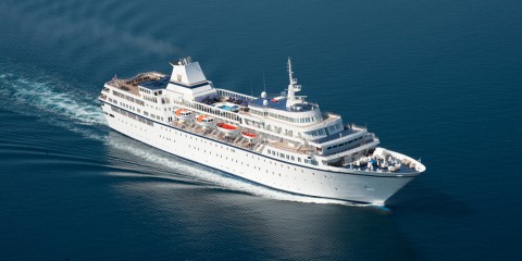 The MV Aegean Odyssey has been rebuilt for luxury cruising that includes fewer and larger staterooms to accommodate 350 passengers, down from 650 prior to the rebuild