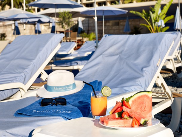 First-class beach service at the Radisson Blu Resort Hotel in Nice  