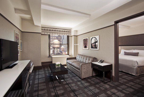 A well-appointed Park Central Hotel suite