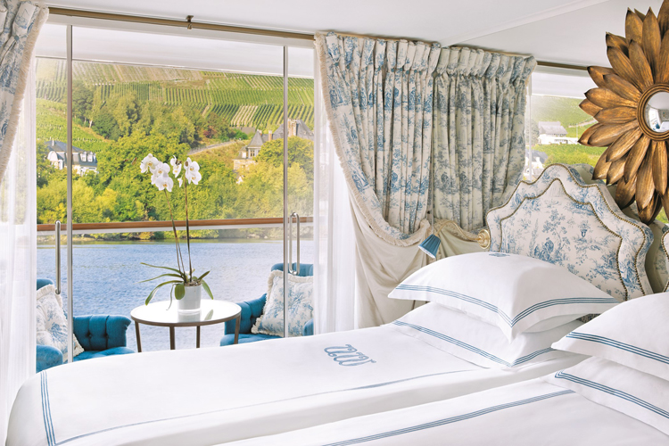 Floating Luxury, S.S. Antoinette Cat 1 Stateroom ,  Photo courtesy of Uniworld Boutique River Cruise Collection