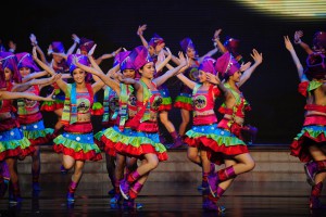 Chinese New Year show dancers