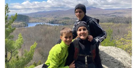 Heart Health -After surviving a heart attack at 43, Lynn Hébert savours watching her sons Henri (left) and Noah (right) grow up.
