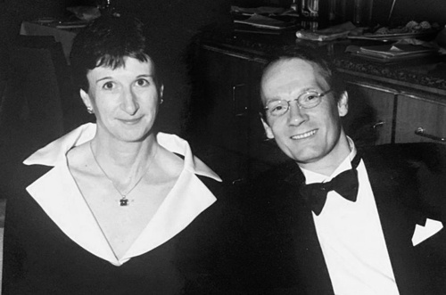 Dr. Monica Seger with her late husband, Dr. Hubert van Tol - - neuroscientists