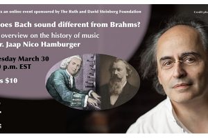 Why does Bach sound different from Brahms? A brief overview on the history of music from Dr. Jaap Nico Hamburger