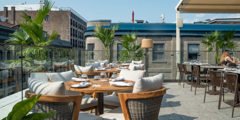 The newly refurbished Terrasse Nelligan - summer dining
