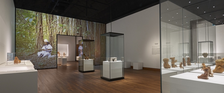 View of the exhibition Portable Universe: Thought and Splendour of Indigenous Colombia