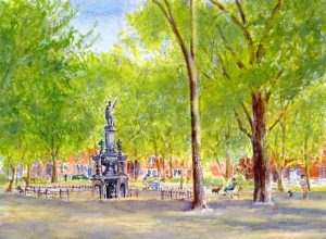 Jacques Cartier in Parc St-Henri by Mary Hughson