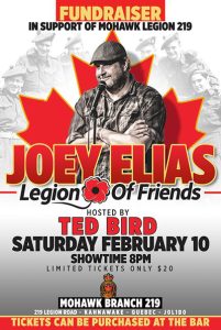 Joey Elias will headline the Legion of Friends