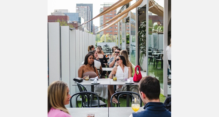 The beautiful rooftop terrasse of Terrasse Carla