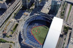 The Rogers Stadium is home to the Toronto Blue Jays baseball team