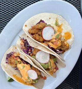 Tex-Mex cuisine on the patio at Blue Cactus Bar & Grill 