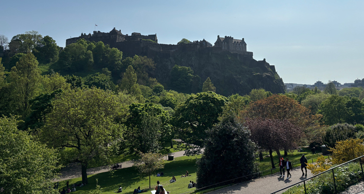 A guided tour of Edinburgh Castle was informative and entertaining