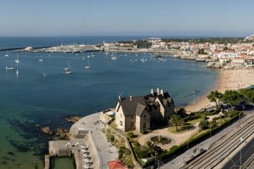 Aerial view of Cascais, Portugal, Lisbon’s beach town neighbour