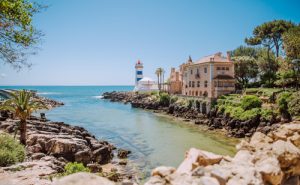 The Santa Marta lighthouse is the most famous landmark in Cascais  