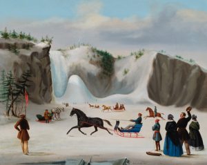 Robert Clow Todd (about 1809-1866), Corbeau atMontmorency Falls, 1845