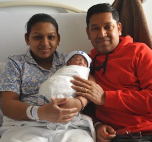 2024 Centennial baby with parents Payalben and Vishel Patel 