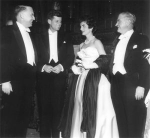 Senator John F. Kennedy and Jacqueline Kennedy attended the 1954 St. Mary’s Ball