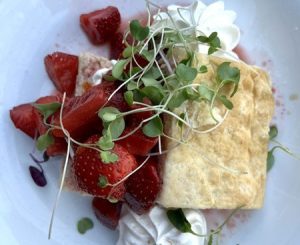 A classic strawberry shortcake at the Taste the Tides dining experience