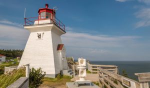 Historic lighthouse at Cape Enrage in New Brunswick