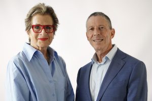 Together Against Cancer campaign Co-Chairs Gwen Nacos and Richard Cherney