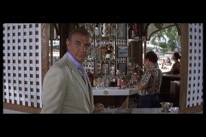 A scene set in the British Colonial Hotel in Nassau with Sean Connery in Never Say Never Again