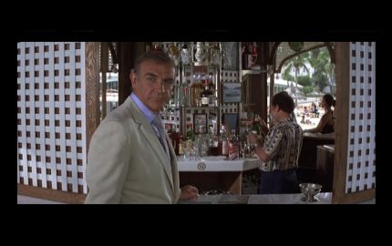 A scene set in the British Colonial Hotel in Nassau with Sean Connery in Never Say Never Again