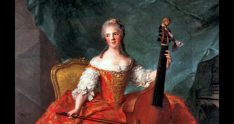 Les Talens Lyriques -Jean-Marc Nattier, Madame Henriette jouant de la viole de gambe (detail) © Château de Versailles