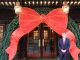 Ritz Carlton CEO and GM Andrew Torriani at the landmark front entrance, decked out for Christmas