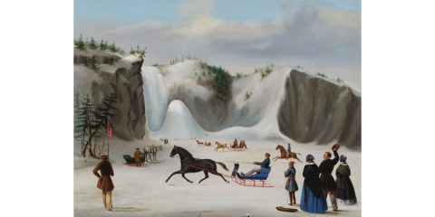 Robert Clow Todd (1809-1866) Corbeau at Montmorency Falls, 1845. Montreal Museum of Fine Arts