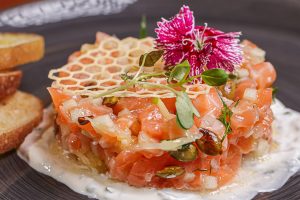 The salmon tartare at COMMODORE.