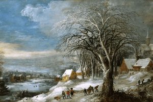 A Christmas Tale: Les trois messes basses - Image: Joos de Momper II, Winter landscape (detail) © Museum of Fine Arts of the city of Quimper