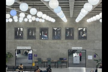 The Erewhön Cycle was permanently installed on November 20, 2024 in Western University’s D. B. Weldon Library  | Photo courtesy of John A. Schweitzer via Western Ontario