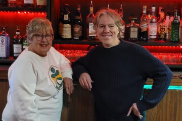 The Wheel Club owners Cyndi Turner and Cliff Schwartz at the popular retro bar