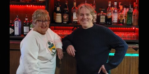 The Wheel Club owners Cyndi Turner and Cliff Schwartz at the popular retro bar