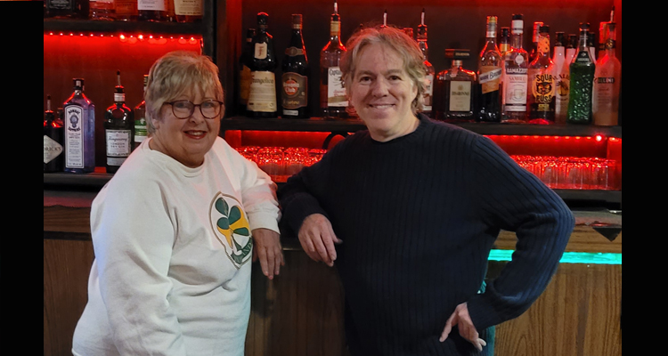 The Wheel Club owners Cyndi Turner and Cliff Schwartz at the popular retro bar